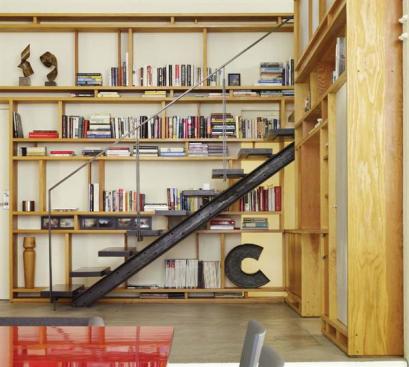 Together, the Zipper and Cradle pieces define the area closest to the lofts entry.