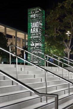 V-Rail System distinguishes central axis of Grand Park in LA
