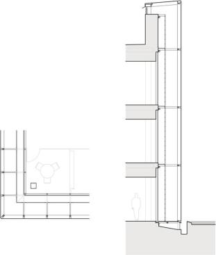 Sectional diagram of ventilated wall