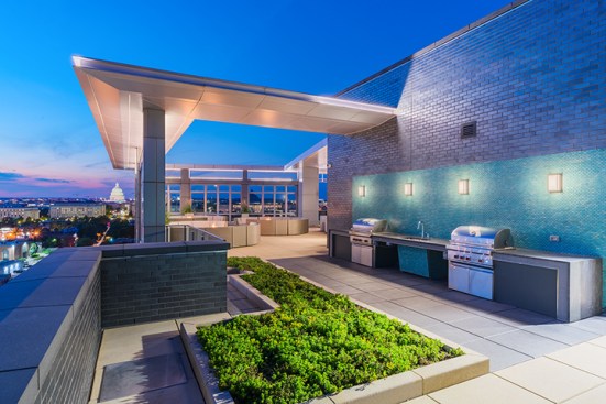 Roof terrace.
