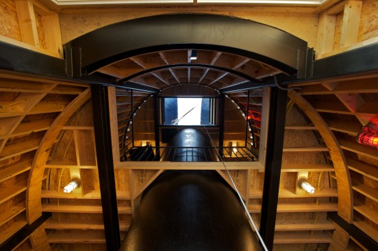 view up to trap doors