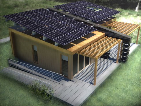 Aerial rendering.