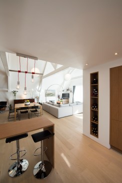 the game/sitting area 