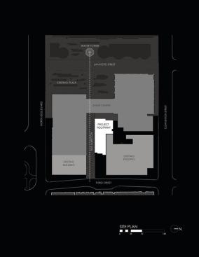 The site plan. 