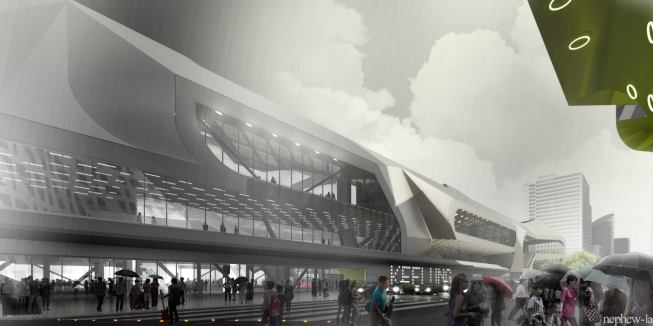 View of terminal entrance.