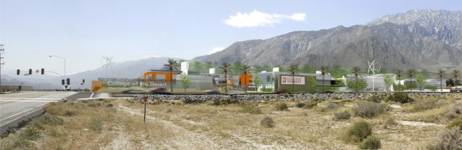 College of the Desert, on approach from the street.