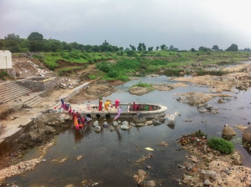 ‘shivling’ situated on the moran river bed