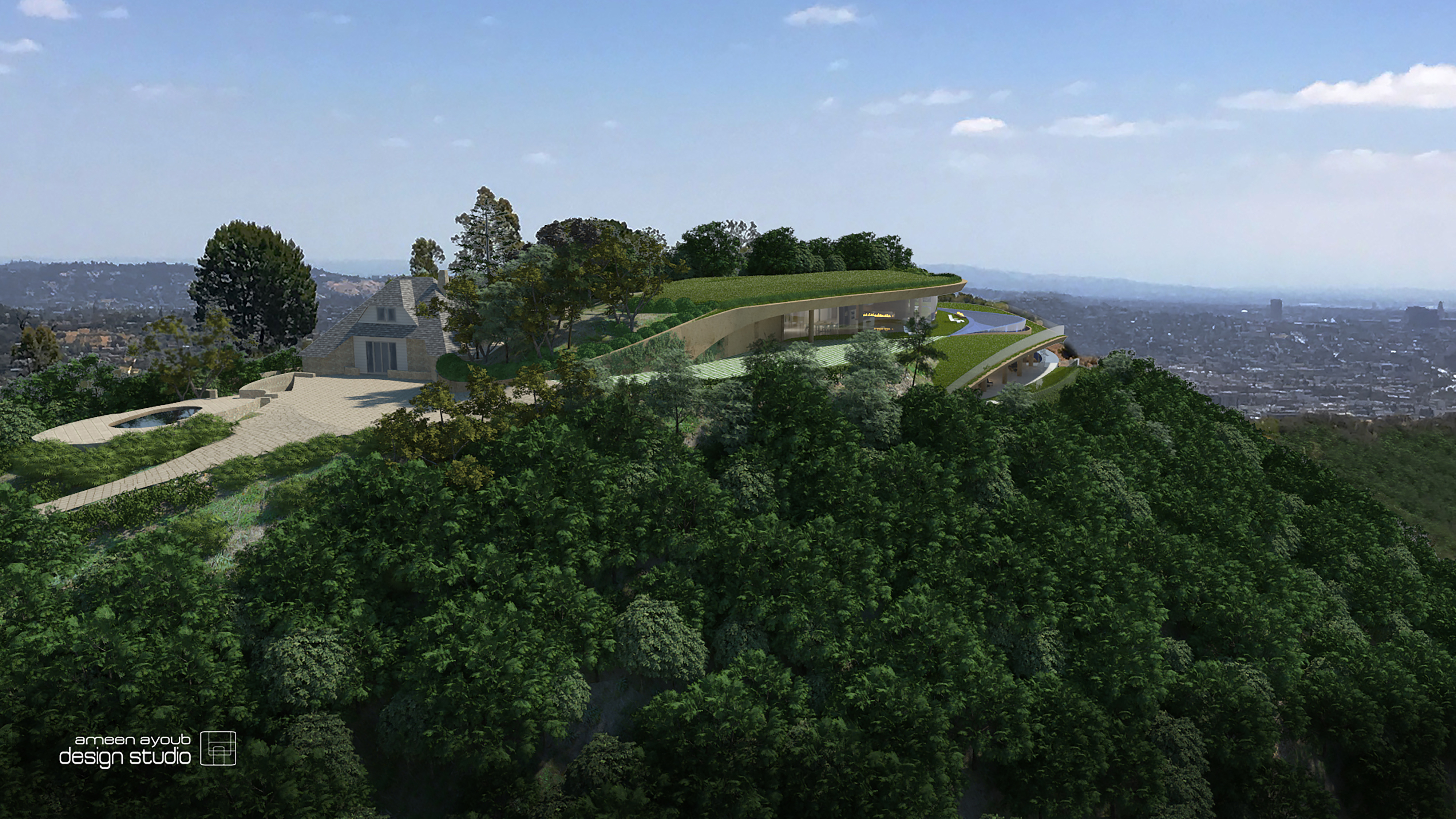 Ameen Ayoub Design Studio In Progress on Hillside Mansion Inside Runyon ...