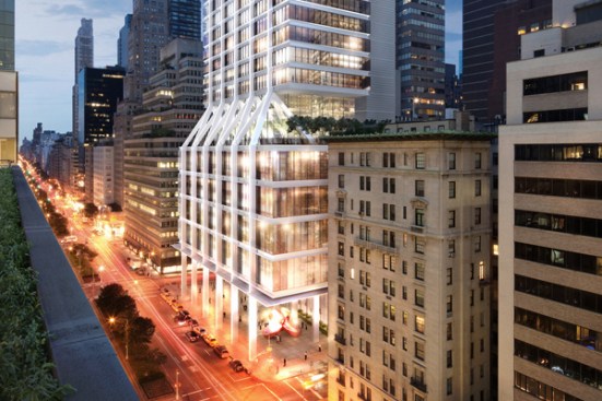 A rendering of the new 425 Park Street, as visualized by Foster + Partners.