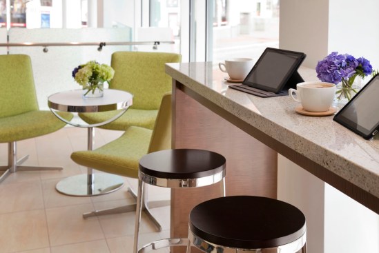 Expanded, light-filled lobby