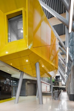 The Radio Studio hovering over Gallery Walk