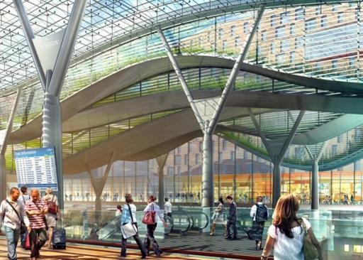 Green+roofs+will+help+to+mitigate+stormwater+runoff%3b+excess+water+will+drain+within+the+columns+supporting+the+roof+structure.