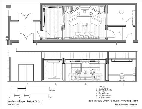 Studio Plan and Section