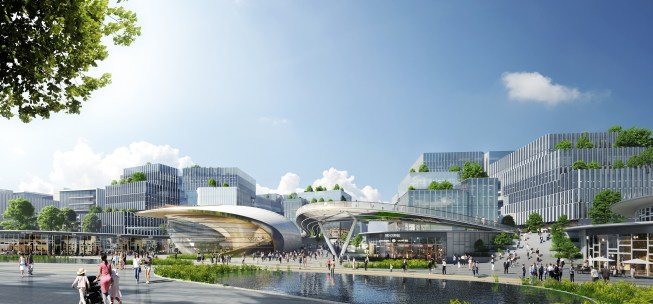 Lakeside plaza