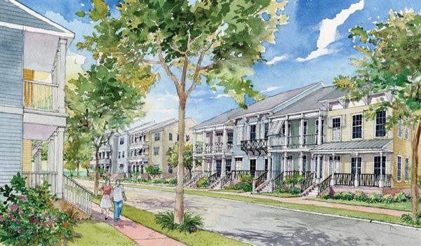 Two and three story Victorian and Classical style homes will be featured in residential buildings to reconnect the new development to the old neighborhood.