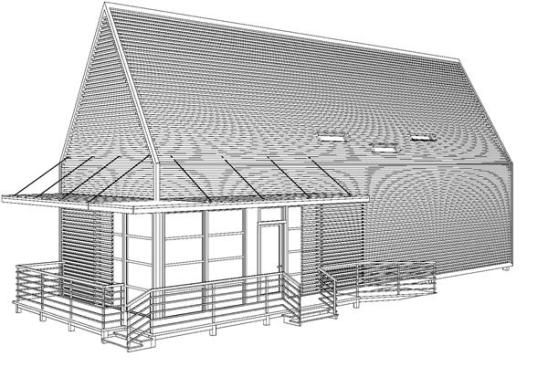 A rendering of one of the houses.