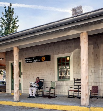 Avenue H Subway Station, Brooklyn Bucolic, Location: Brooklyn NY, Architect: Ed Kopel Architects