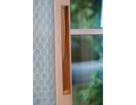 Bubble wrap nigh insulation sliding oor pull inspired by the Mobius strip. Deploy from the top-half lip edge and retract from the bottom.