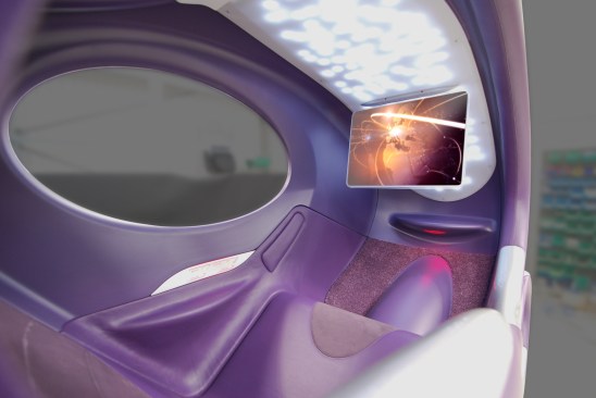 Pod interior.
