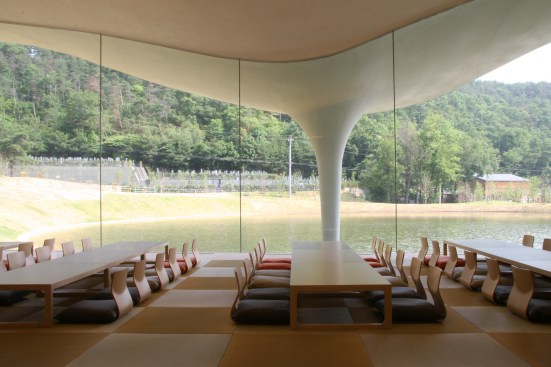 Meiso no Mori Municipal Funeral Hall, Kakamigahara-shi, Gifu, Japan.