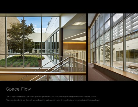 Space Flow, upper and lower courtyards