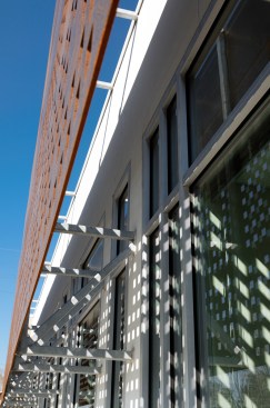 Detail of Steel Screen and Glazing