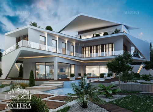 Luxury modern villa exterior