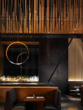 Bar looking west with rotating ring