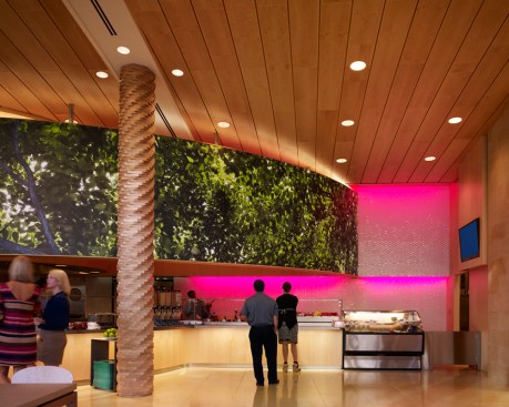 View+looking+east+towards+serving+line+in+main+dining+room.+Notice+backlighted+graphic.%09