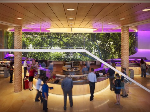 View+of+restaurant+from+stair+landing