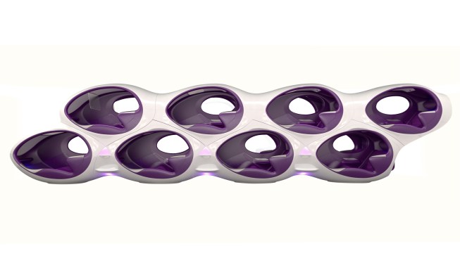 Stacked pods.