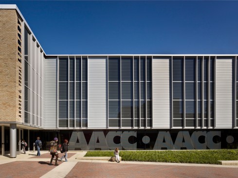The western facade and level one entrance