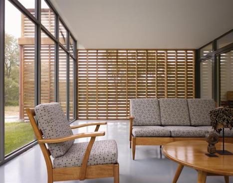 The screened porch.