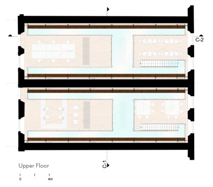 Upper floor plan.