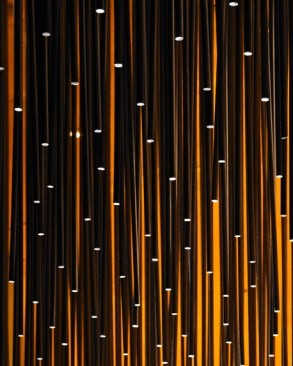 Hanging wood dowel detail