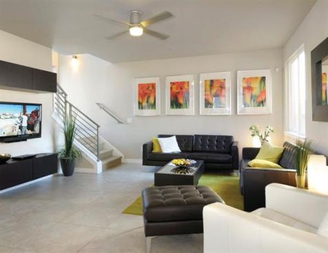The interiors feel almost loft-like due to natural light and high ceilings.