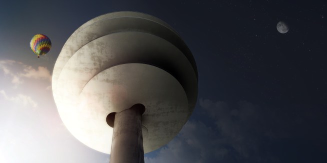 View from below. 