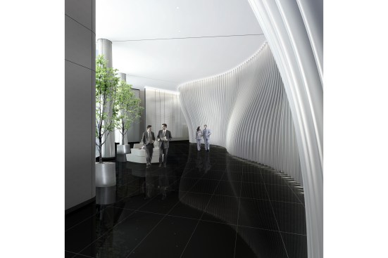 Sky lobby. 