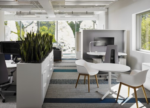 Various work stations encourage dynamic interactions