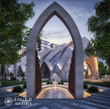 Restaurant entrance exterior design