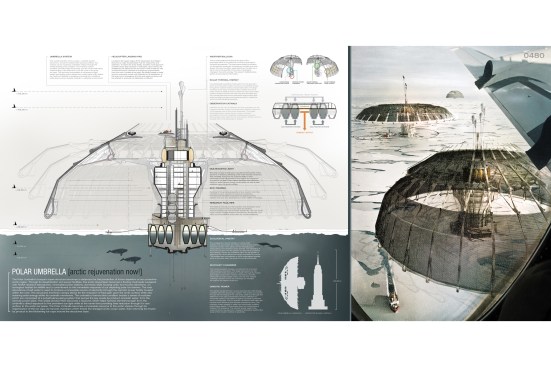 Polar Umbrella, First Place eVolo Skyscraper Competition 2013.