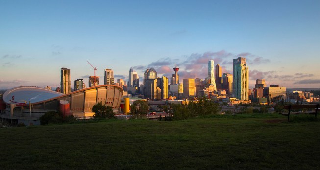 Calgary skyline.