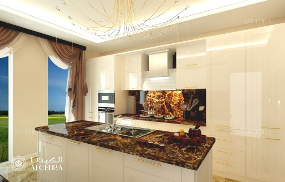 Modern villa kitchen design