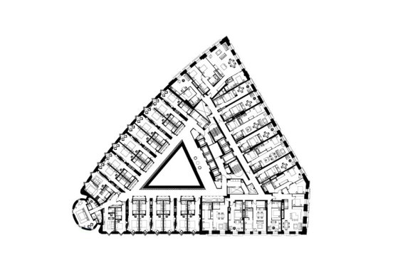 Typical hotel level plan.