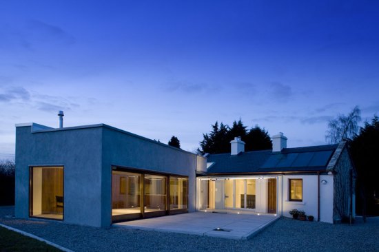 New courtyard at night