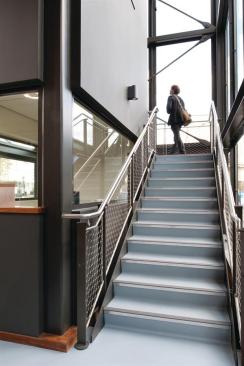 Inside+the+tower%2c+stairs+clad+in+rubber+flooring+from+Dalsouple+give+access+to+the+ship%e2%80%99s+main+deck.