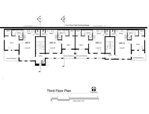 The projects third floor plan.
