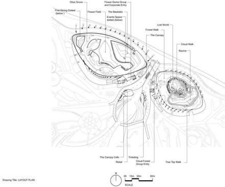 Site+plan+showing+the+two+domes+of+the+Bay+South+Gardens.