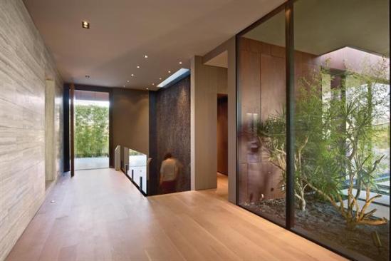 Floors are wire-brushed white oak.