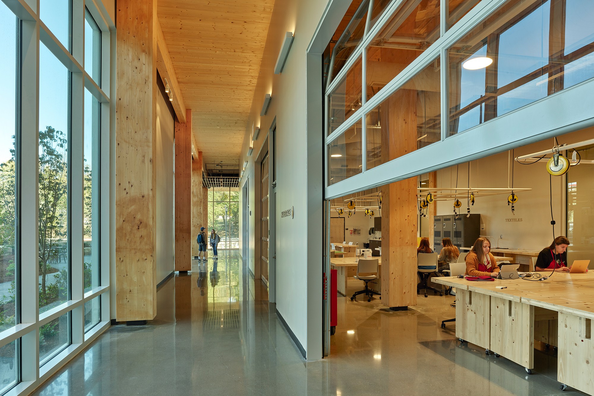 Timber Abounds at the University of Arkansas Adohi Hall